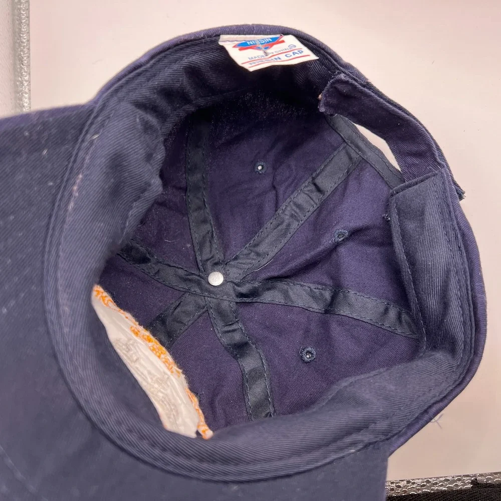 Nissin Cap USS Arizona BB39 Pearl Harbor Hawaii Navy Blue Embroidered Hat